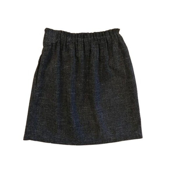 Women's XS Skirt Aqua tweed Stretch Elastic Waist with pockets Made in USA - Picture 1 of 2